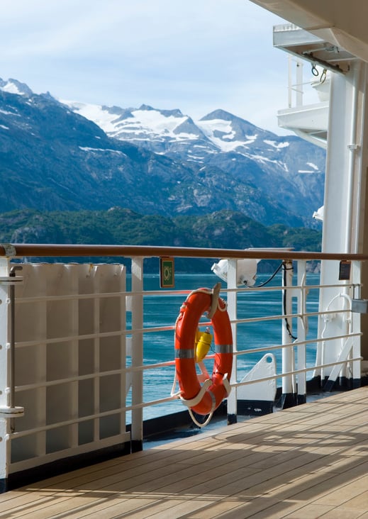 Ship Deck on Alaska Cruise